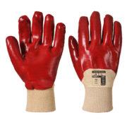 pvc portwest red gloves